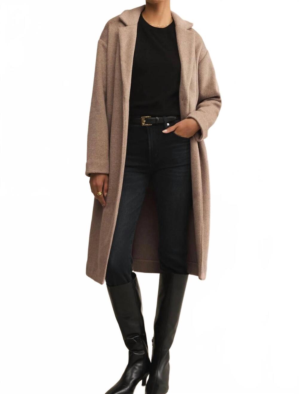 NEW Z SUPPLY mason luxe coat in smokey